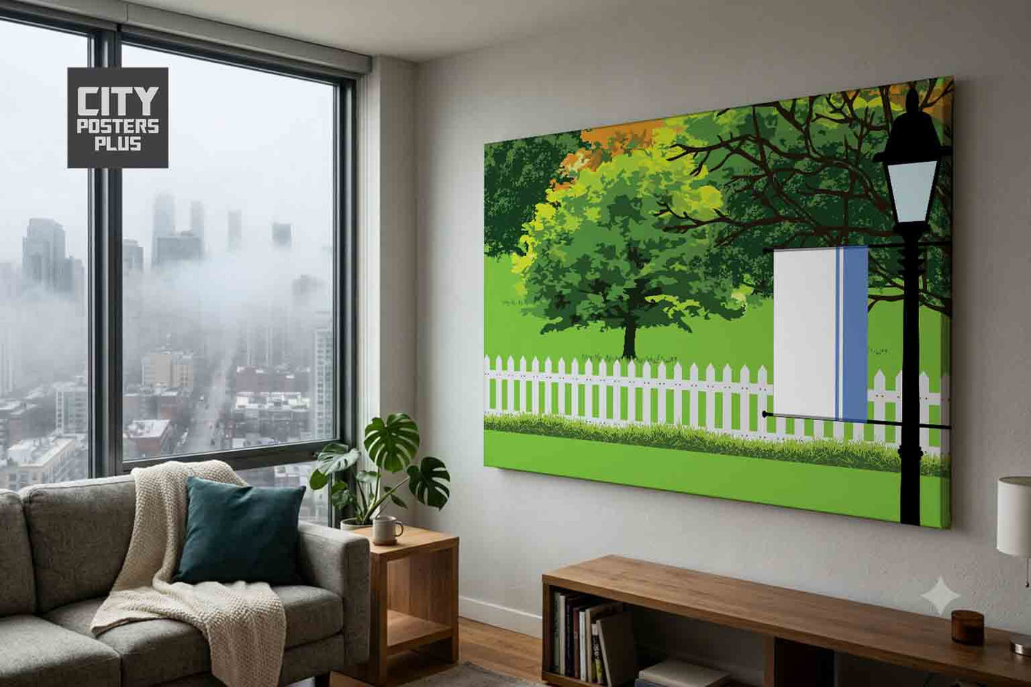 Altai Republic Home Town Trees Landscape Canvas Wrapped Wall Art
