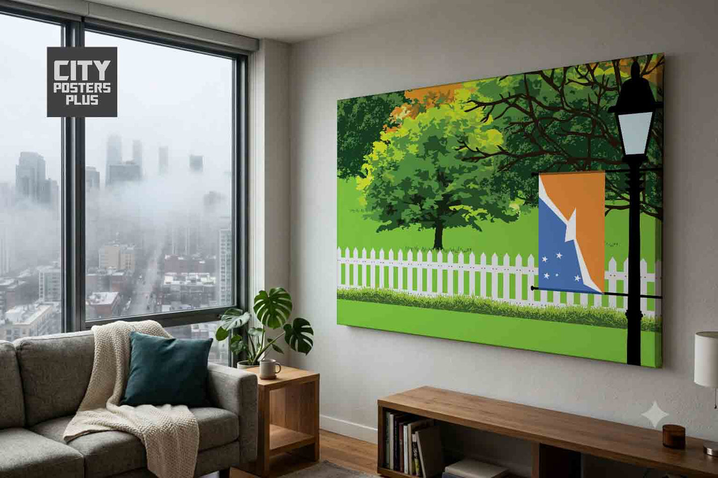 Tierra del Fuego Province - Argentina Home Town Trees Landscape Canvas Wrapped Wall Art