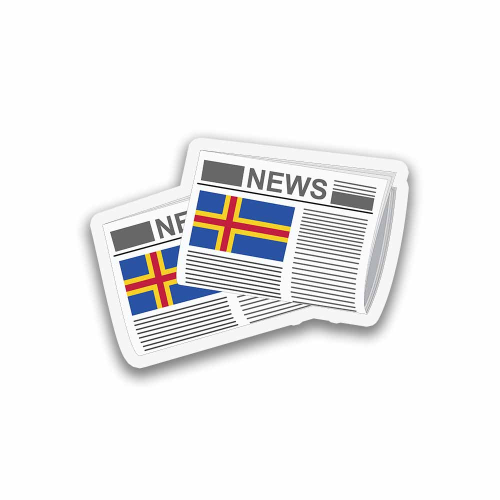 Aland Newspapers Sticker & Magnet