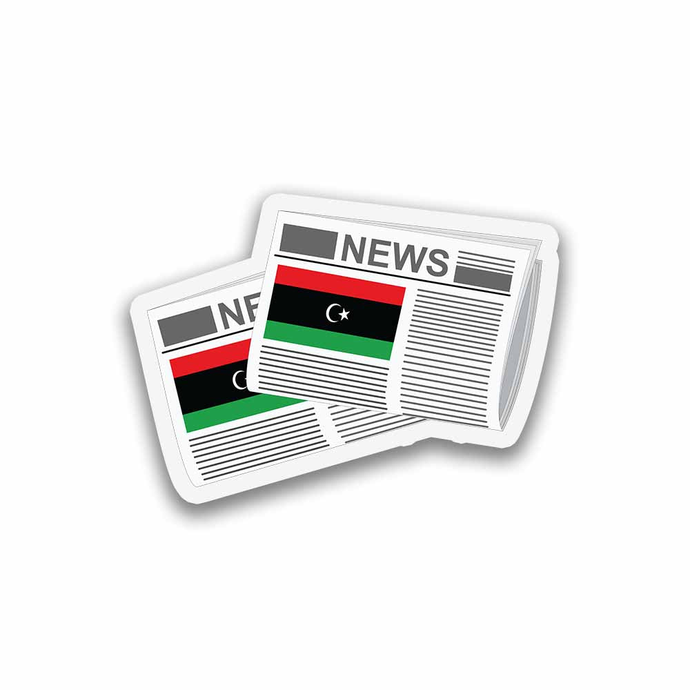 Libya Newspapers Sticker & Magnet