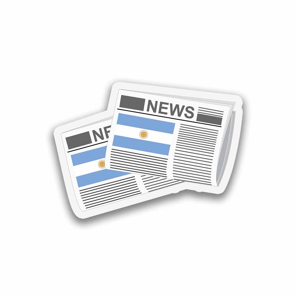Argentina Newspapers Sticker & Magnet