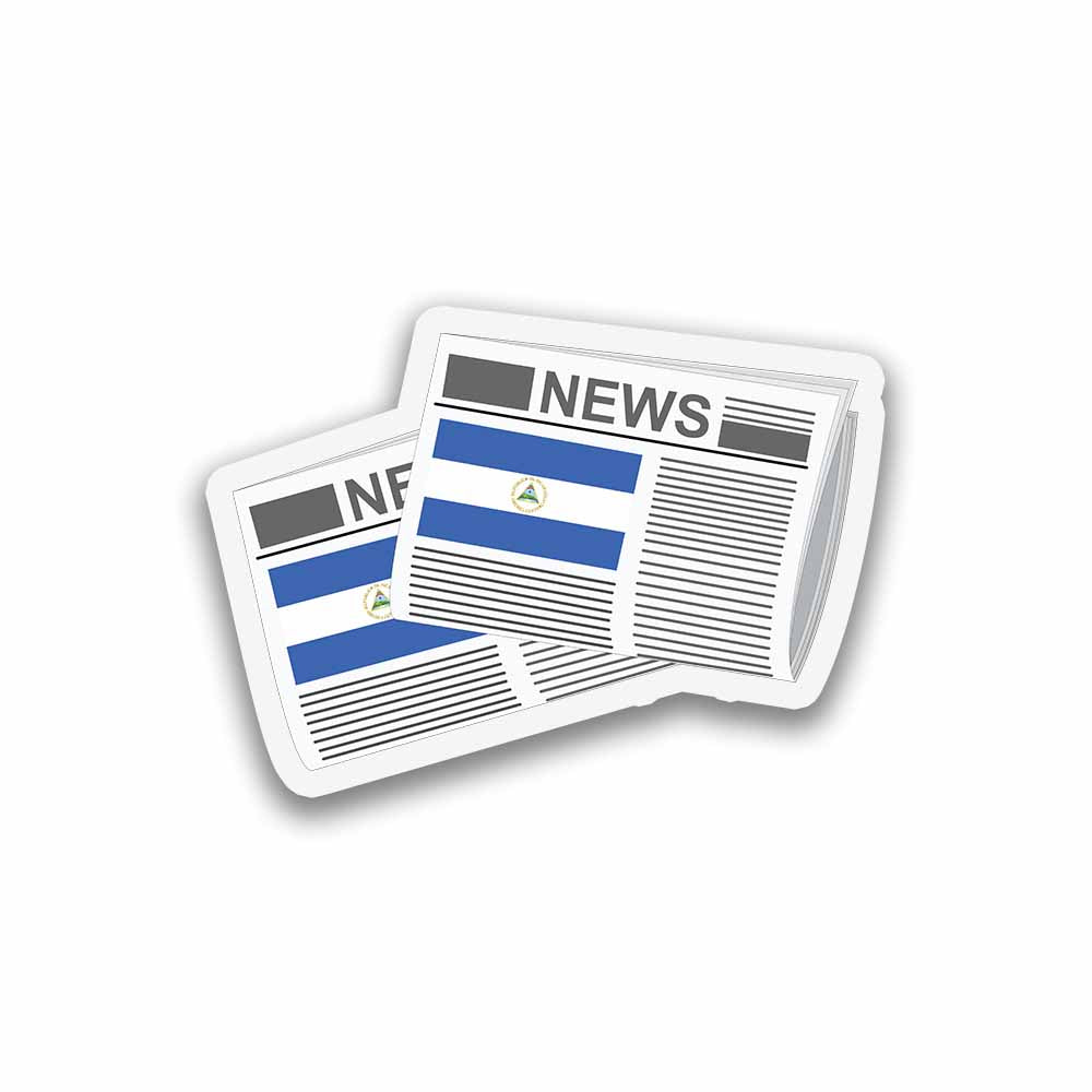 Nicaragua Newspapers Sticker & Magnet
