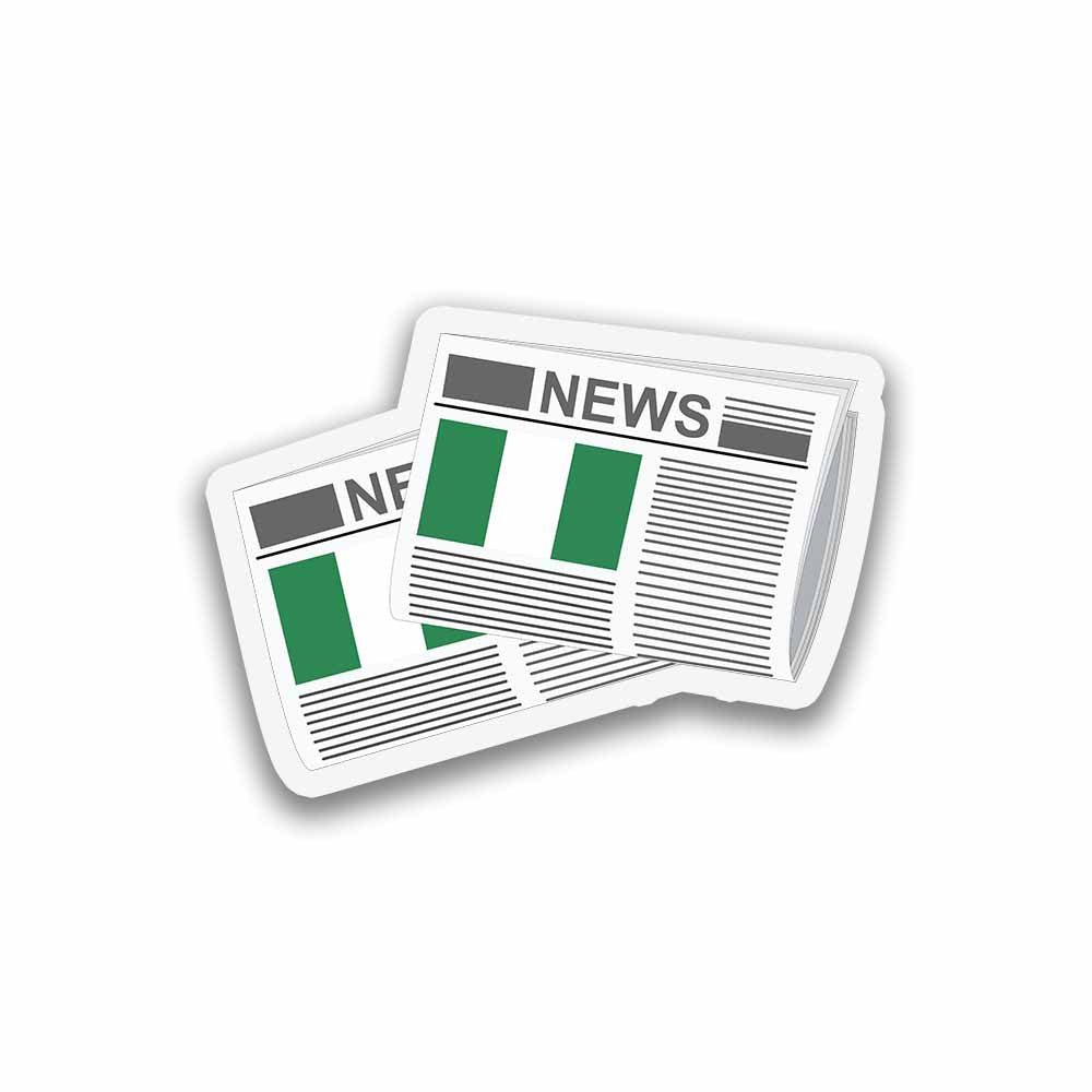 Nigeria Newspapers Sticker & Magnet