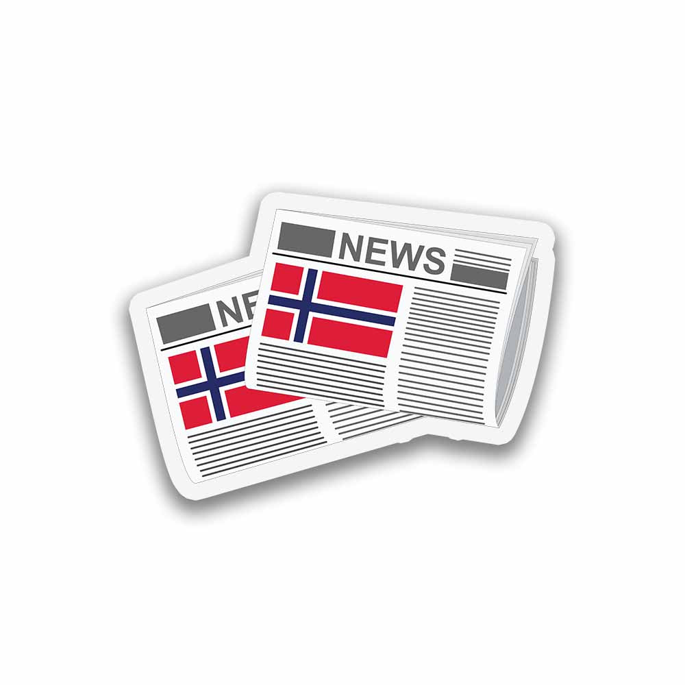 Norway Newspapers Sticker & Magnet