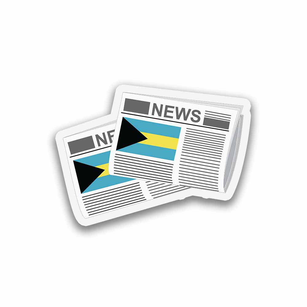 Bahamas Newspapers Sticker & Magnet