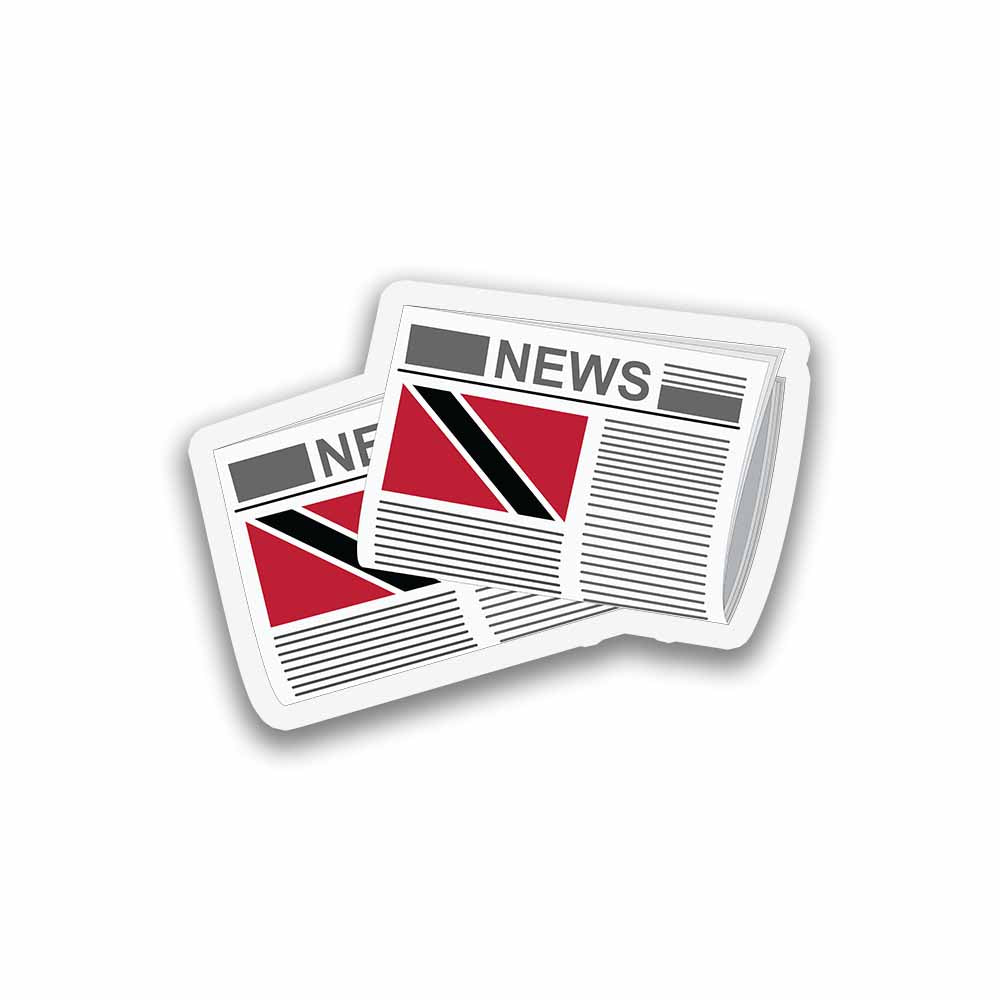 Trinidad and Tobago Newspapers Sticker & Magnet