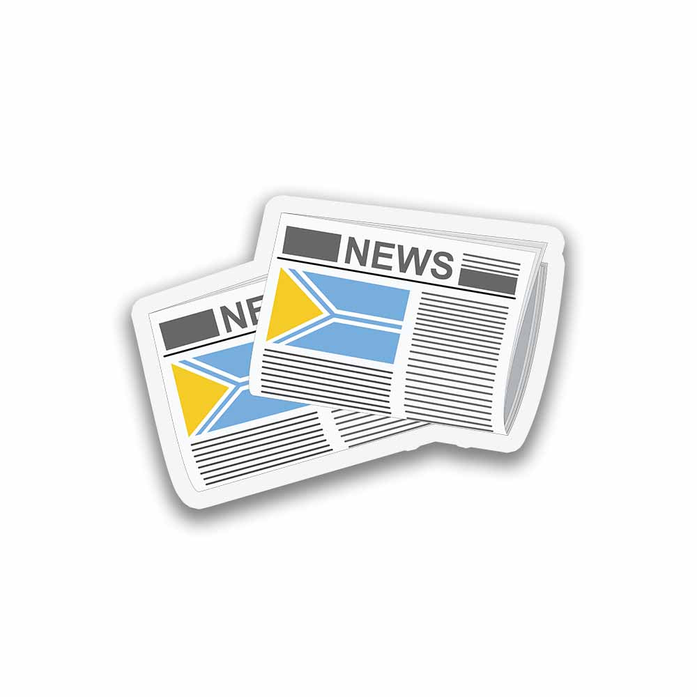 Tuva Newspapers Sticker & Magnet