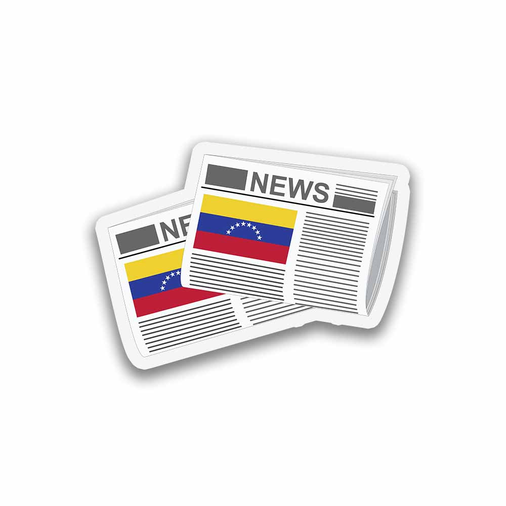 Venezuela Newspapers Sticker & Magnet