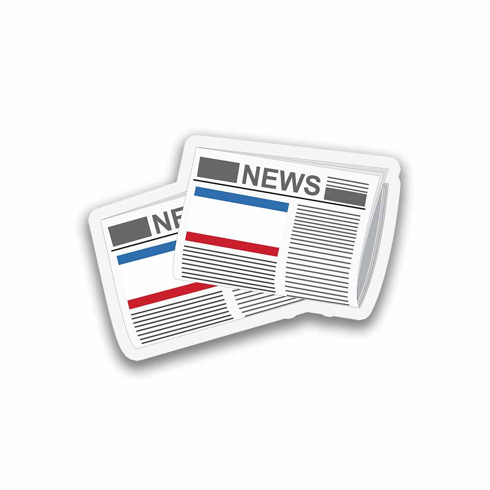 Crimea Newspapers Sticker & Magnet
