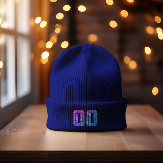 Beanies Plus 00 Number Beanie | Modern Numeric Knit Winter Hat 