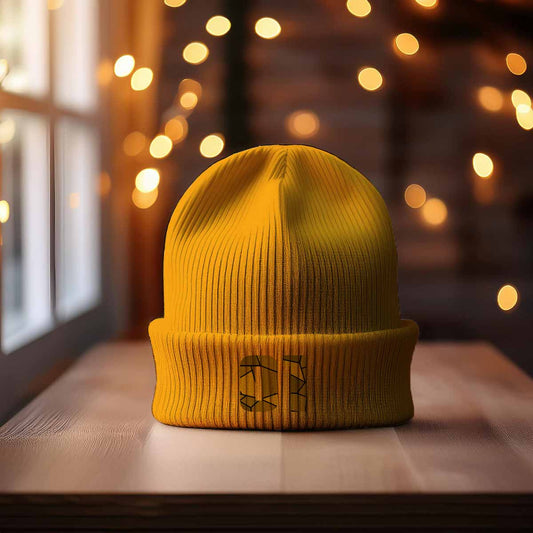 Beanies Plus 01 Number Beanie | Modern Numeric Knit Winter Hat 