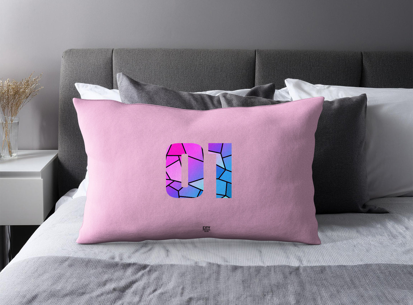 Print Deliver Plus 01 Number Square & Rectangle Pillow Cases