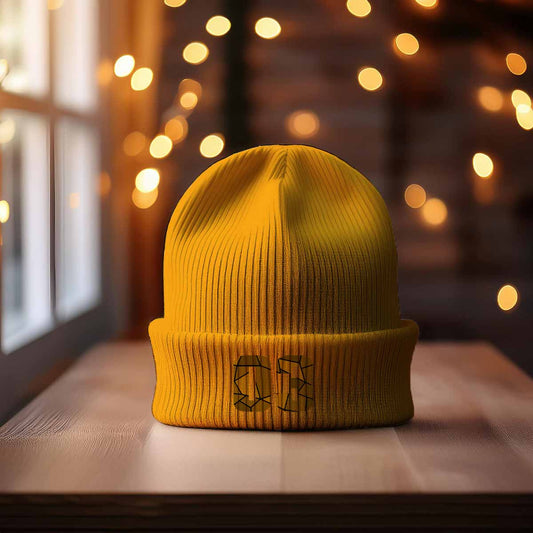 Beanies Plus 03 Number Beanie | Modern Numeric Knit Winter Hat 