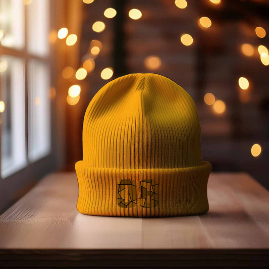 Beanies Plus 08 Number Beanie | Modern Numeric Knit Winter Hat 