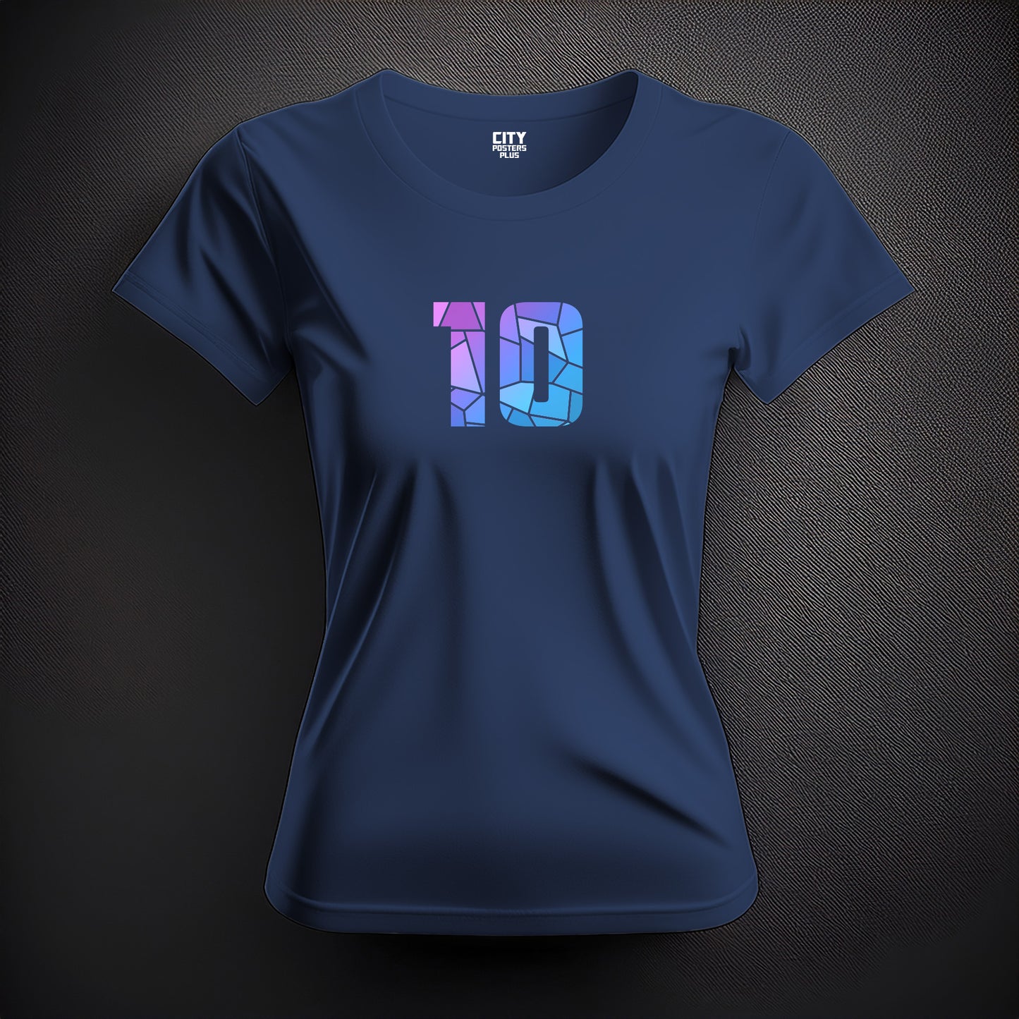 10 Number Women T-Shirt (Navy Blue)