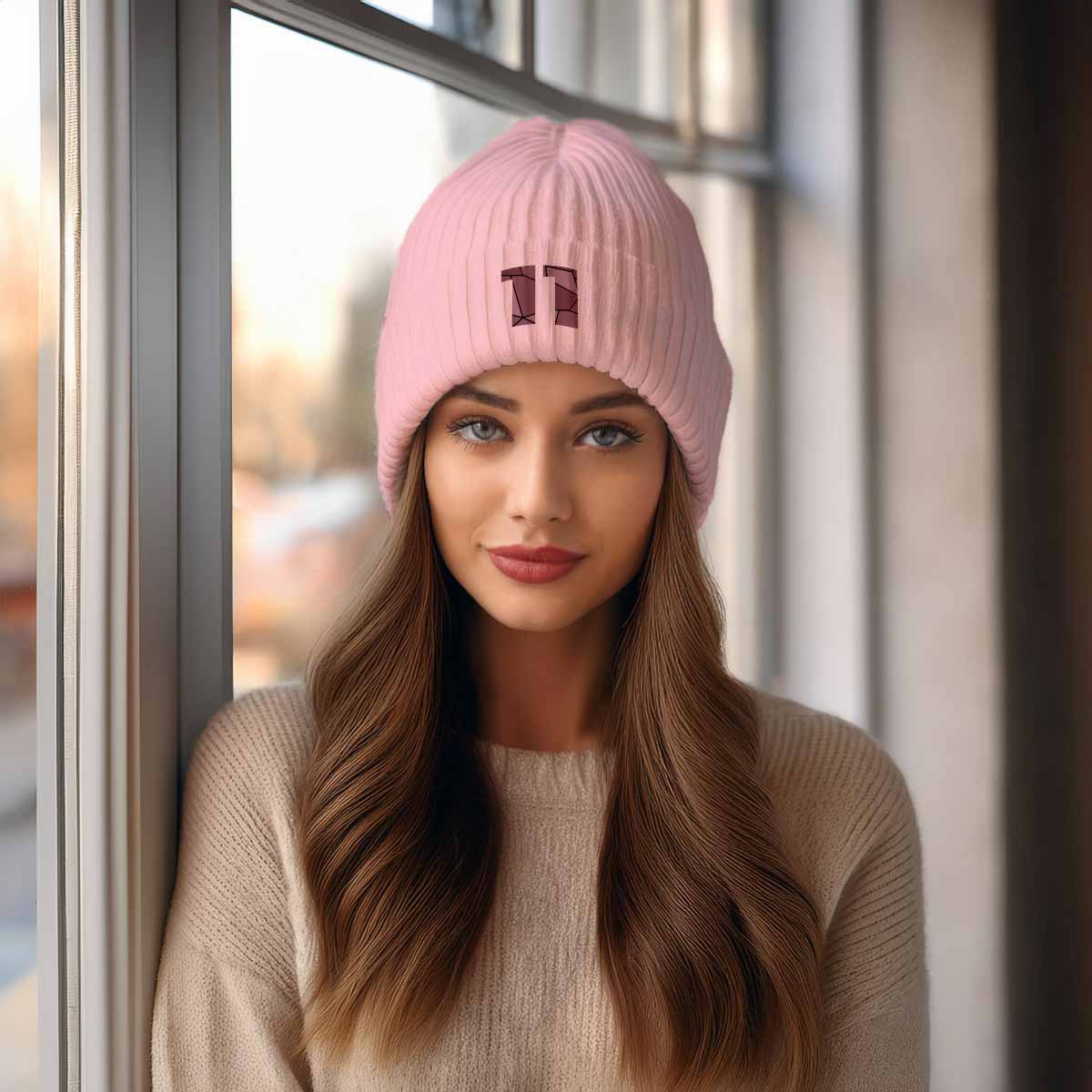 Beanies Plus 11 Number Beanie | Modern Numeric Knit Winter Hat