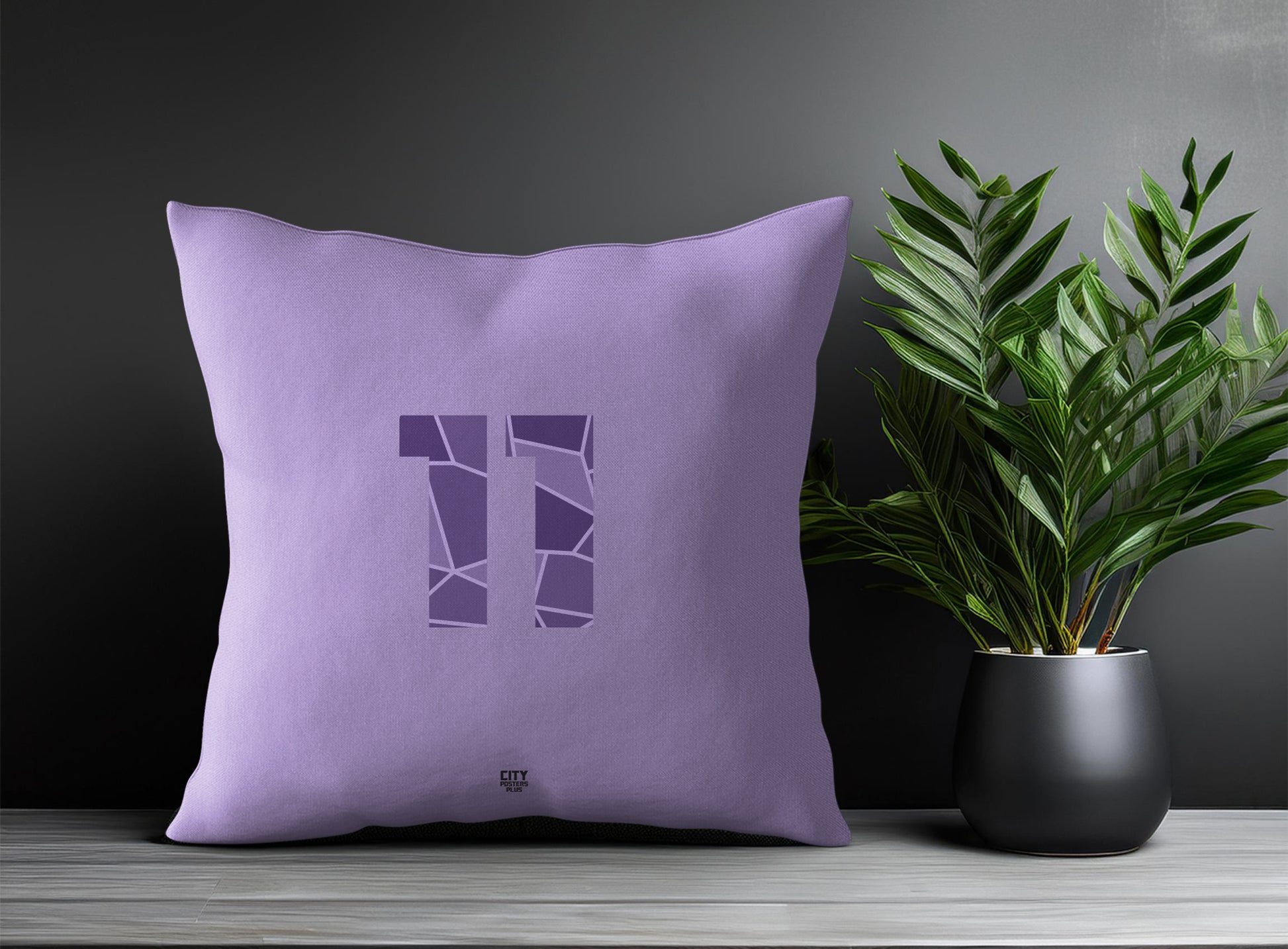 Print Deliver Plus 11 Number Square & Rectangle Pillow Cases | Modern Numeric Throw Pillow Covers 