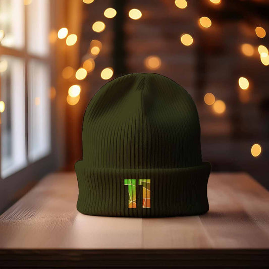 Beanies Plus 11 Number Beanie | Modern Numeric Knit Winter Hat 