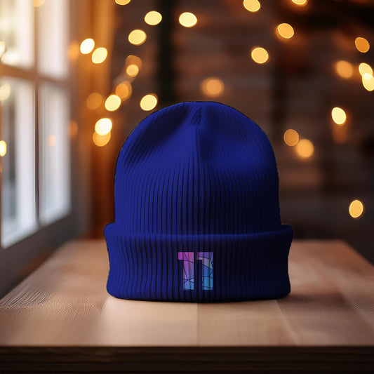 Beanies Plus 11 Number Beanie | Modern Numeric Knit Winter Hat 