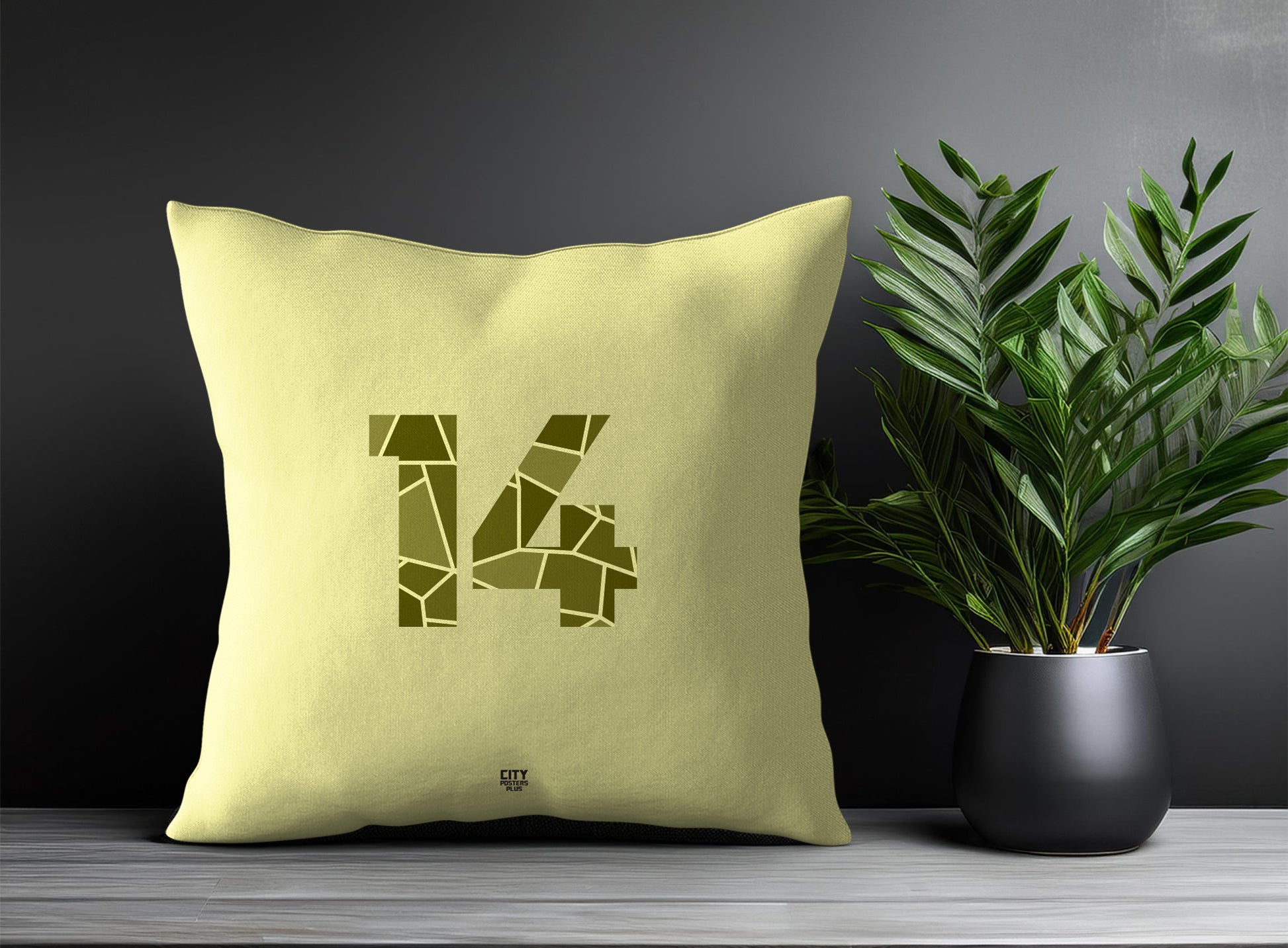 Print Deliver Plus 14 Number Square & Rectangle Pillow Cases | Modern Numeric Throw Pillow Covers 