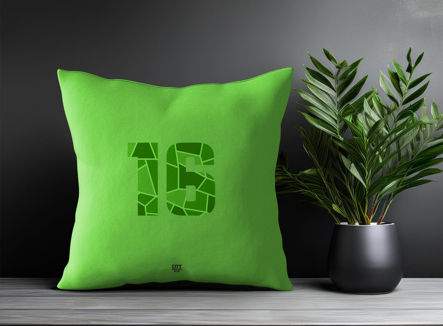 Print Deliver Plus 16 Number Square & Rectangle Pillow Cases | Modern Numeric Throw Pillow Covers 