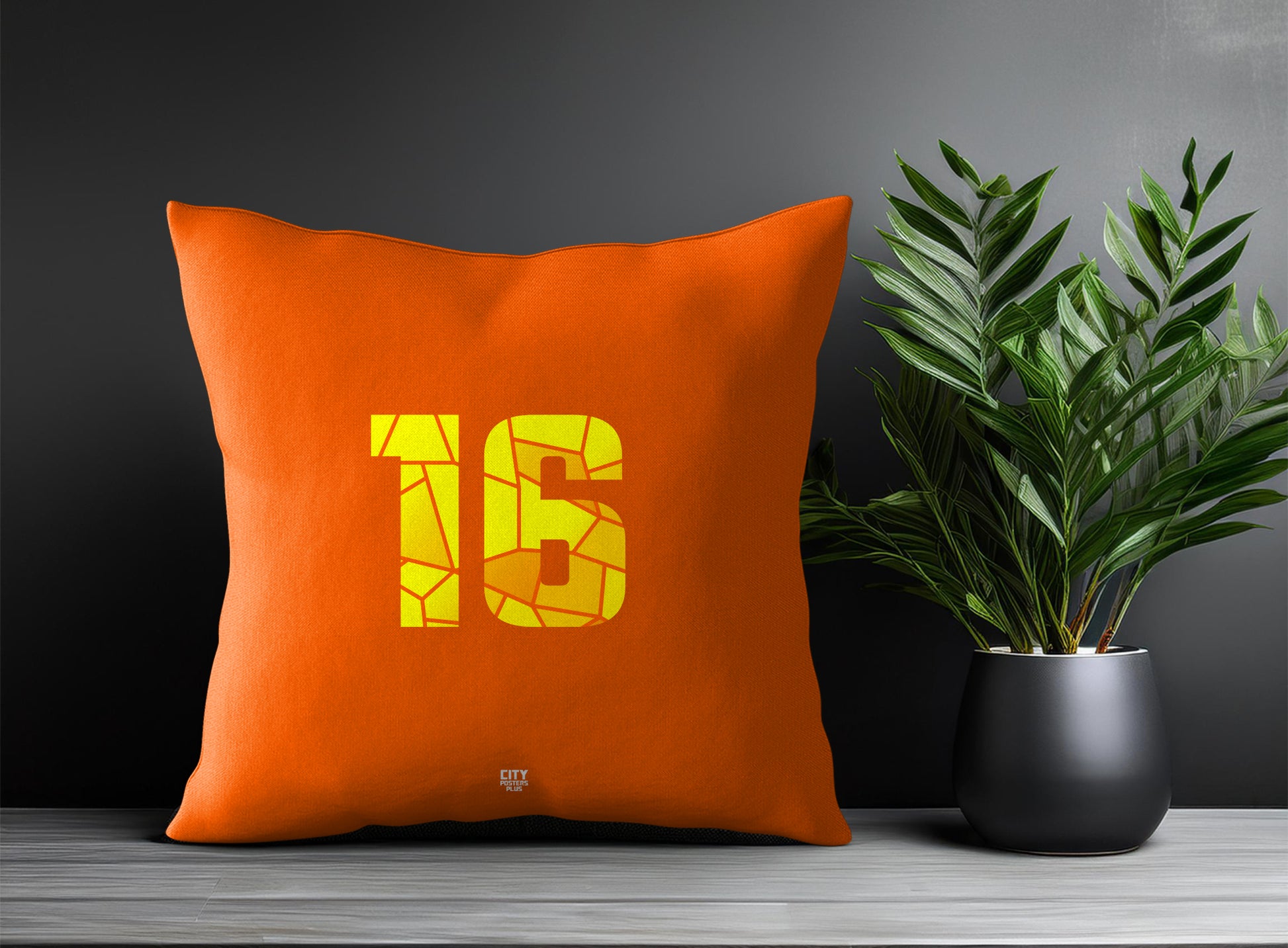 Print Deliver Plus 16 Number Square & Rectangle Pillow Cases | Modern Numeric Throw Pillow Covers 