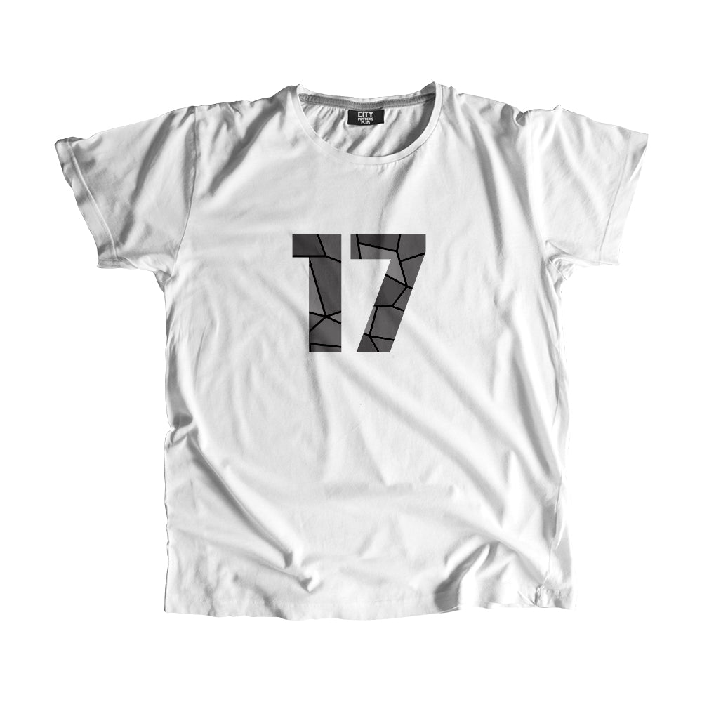 17 Number Men Unisex T-Shirt (White)