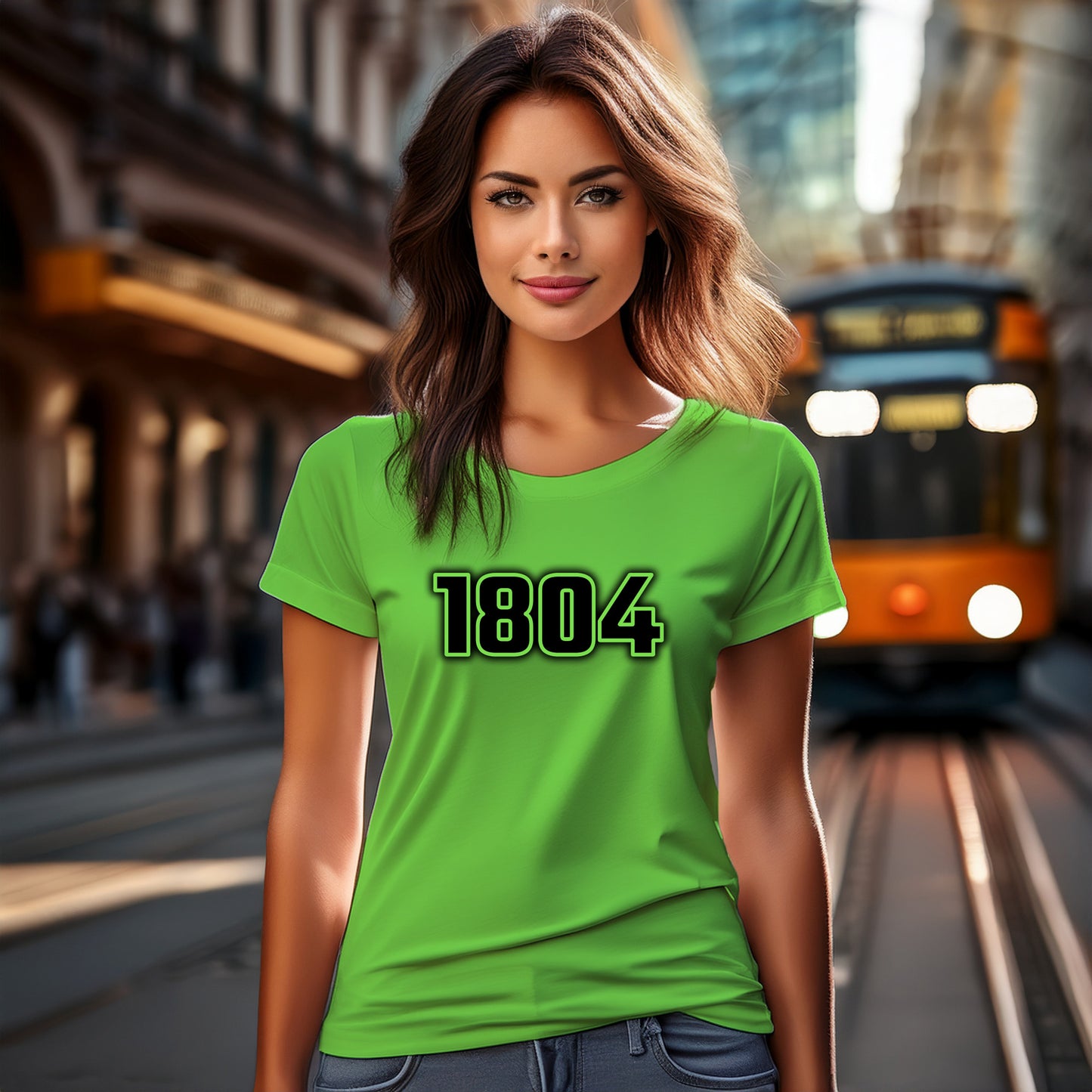 1804 Year Women T-Shirt (Liril Green)
