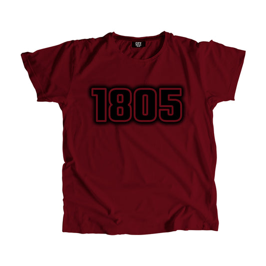 1805 Year Men Unisex T-Shirt (Maroon)