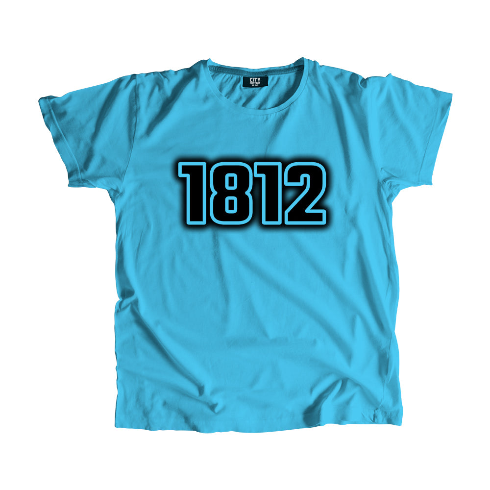 1812 Year Men Unisex T-Shirt (Sky Blue)