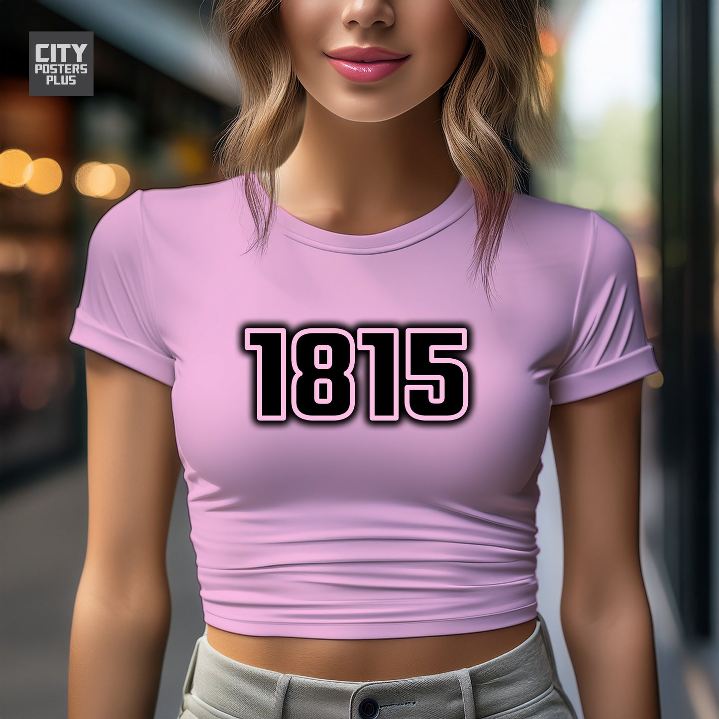 1815 Year Women Crop Top (Light Pink)