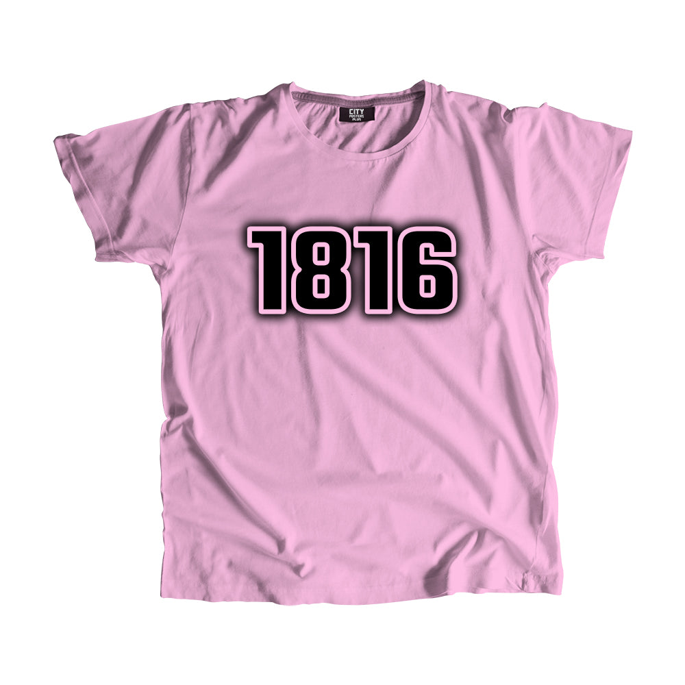 1816 Year Men Unisex T-Shirt (Light Pink)