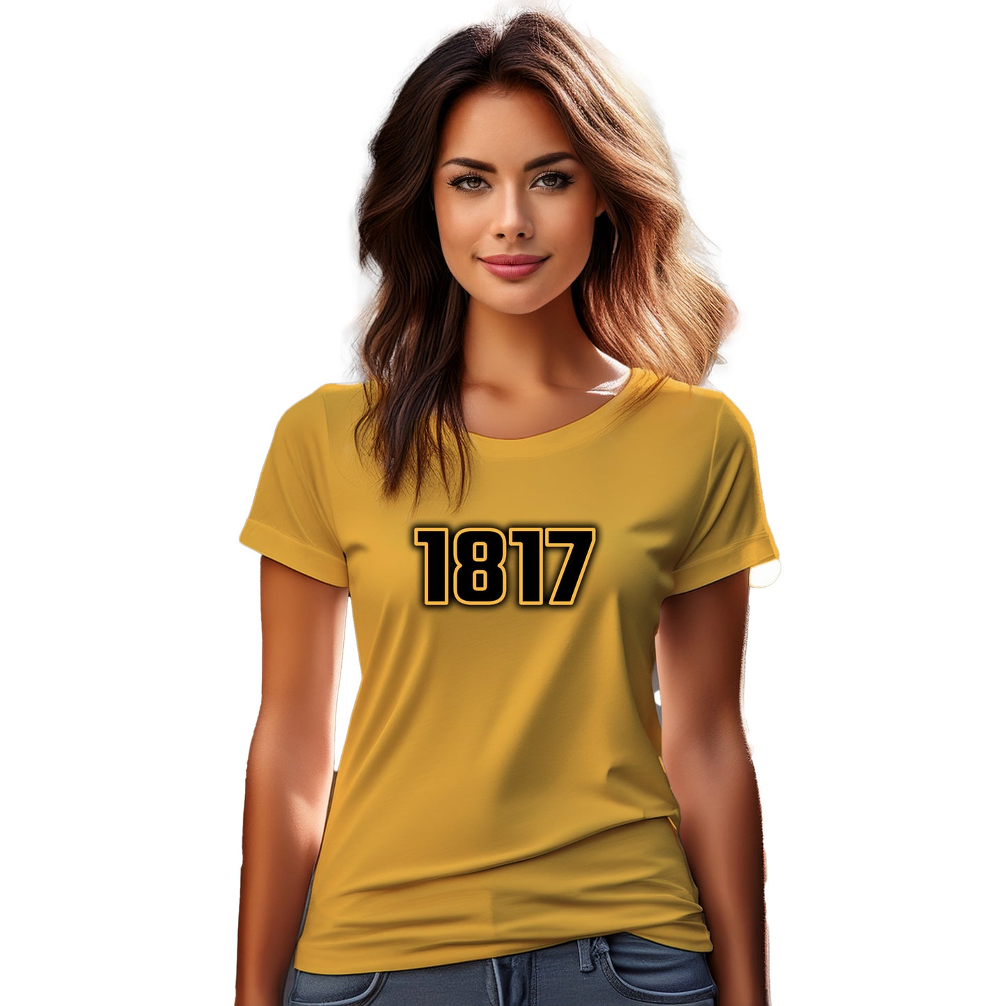 1817 Year Women T-Shirt (Golden Yellow)