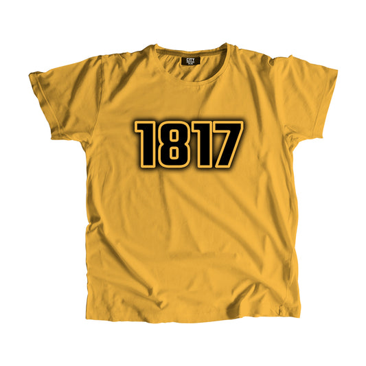 1817 Year Men Unisex T-Shirt (Golden Yellow)