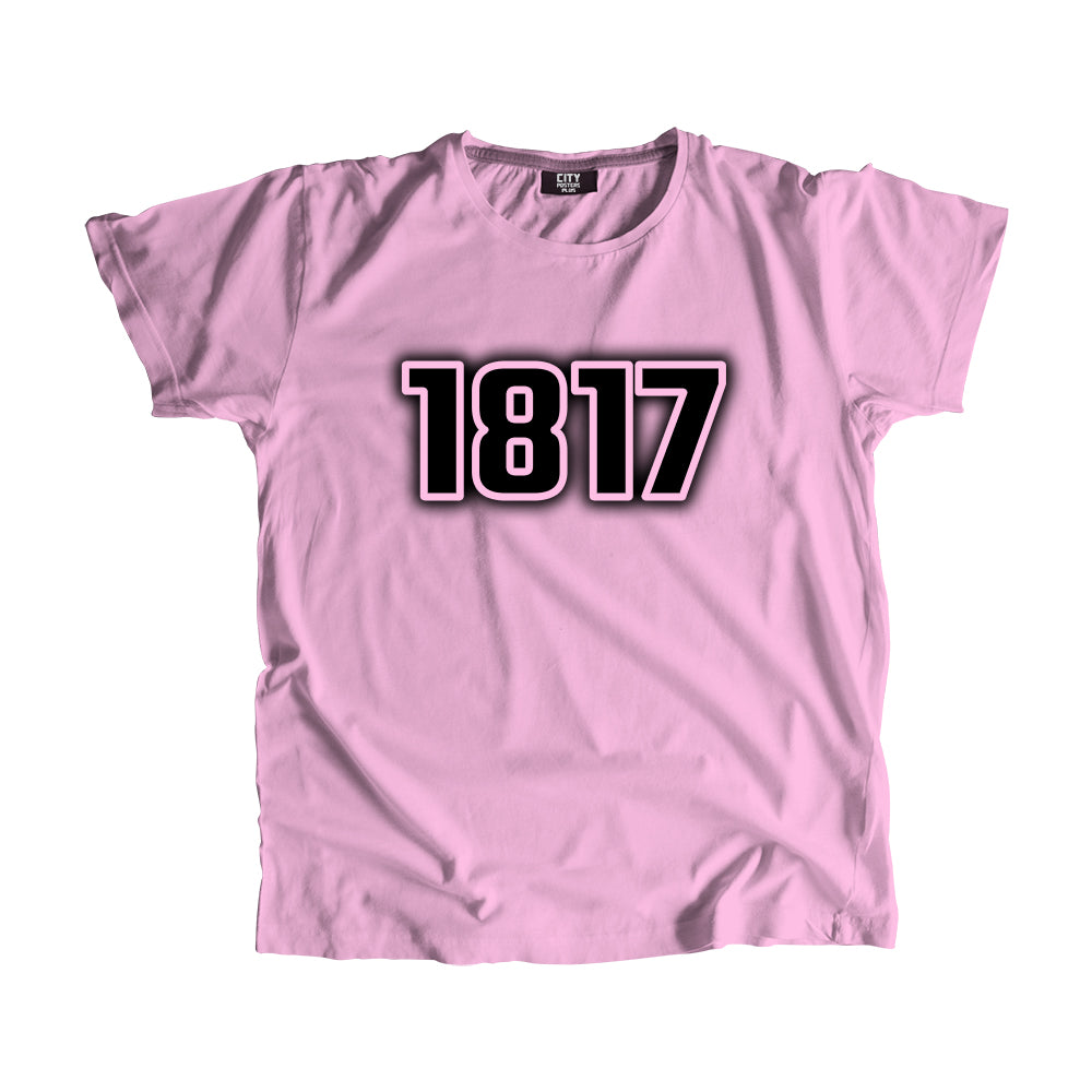 1817 Year Men Unisex T-Shirt (Light Pink)