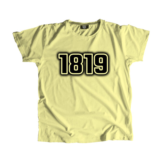 1819 Year Men Unisex T-Shirt (Butter Yellow)