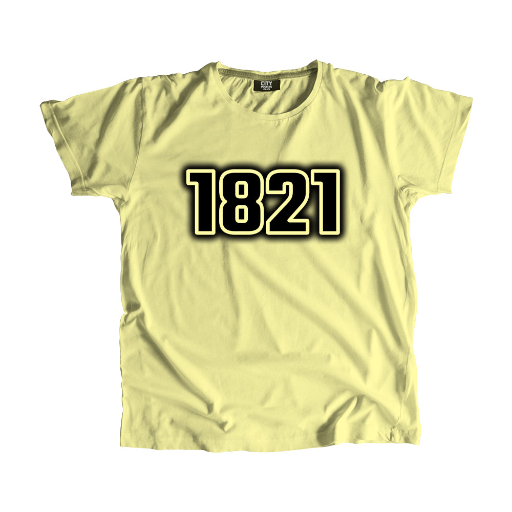 1821 Year Men Unisex T-Shirt (Butter Yellow)