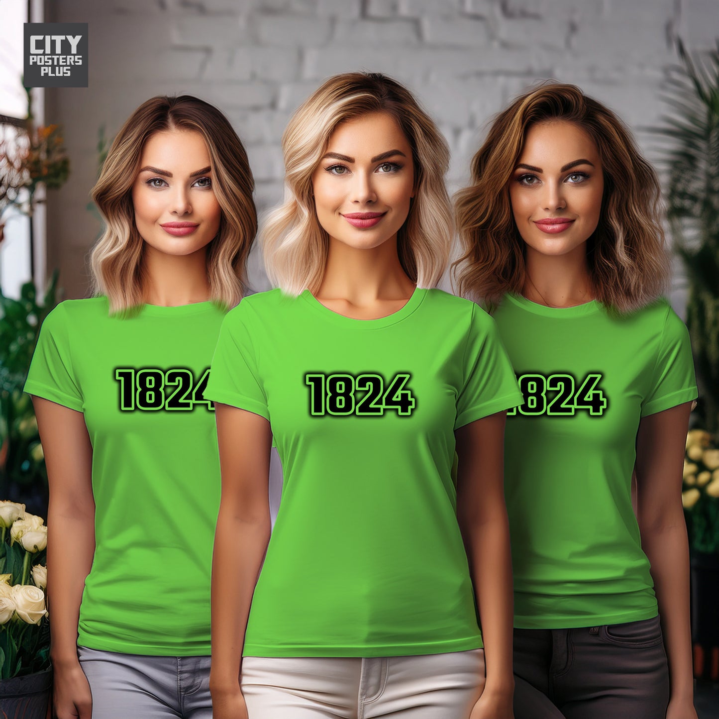 1824 Year Women T-Shirt (Liril Green)