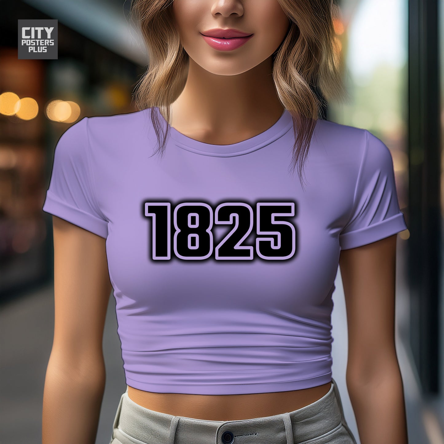 1825 Year Women Crop Top (Iris Lavender)