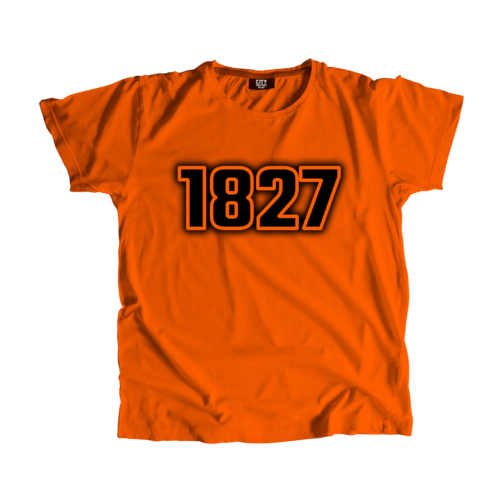 1827 Year Men Unisex T-Shirt (Orange)