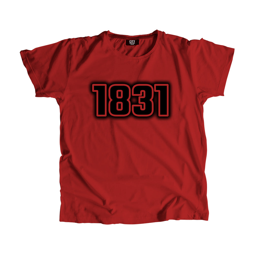 1831 Year Men Unisex T-Shirt (Red)