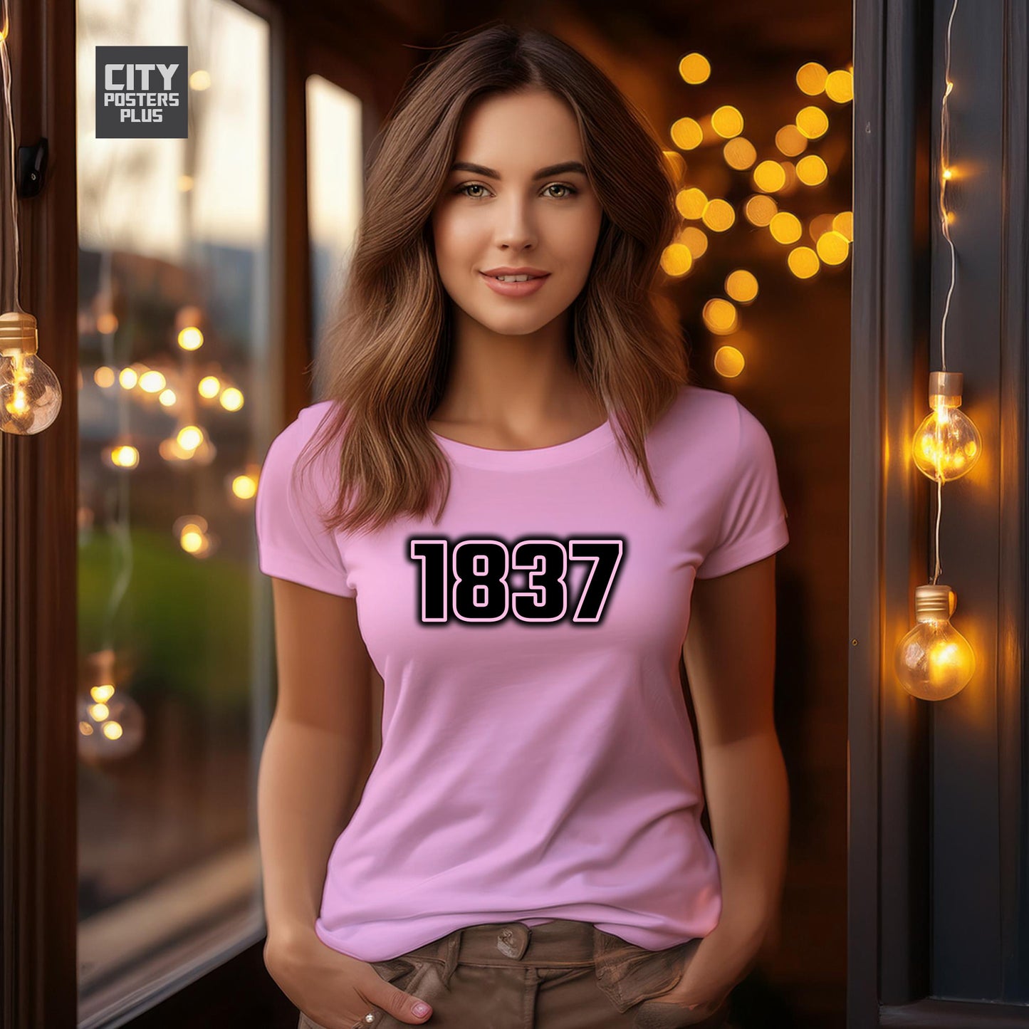1837 Year Women T-Shirt (Light Pink)