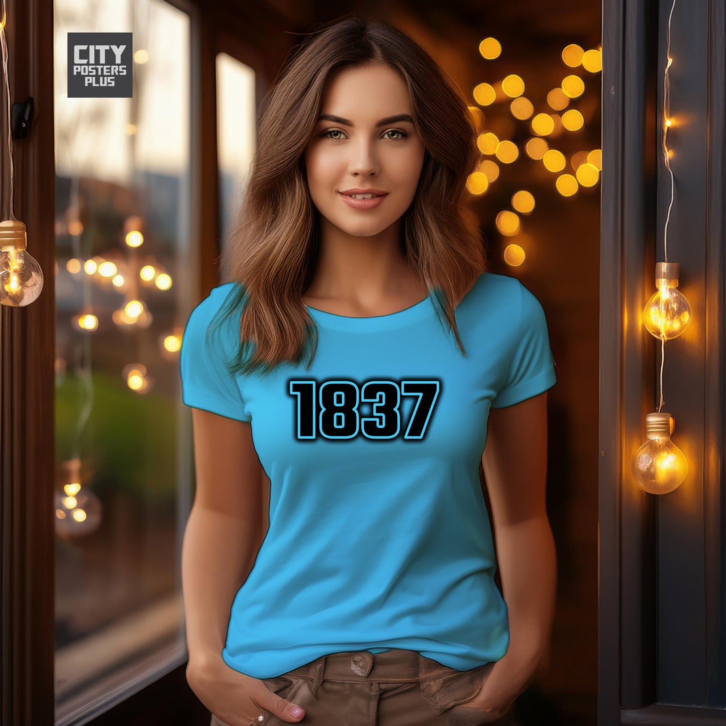 1837 Year Women T-Shirt (Sky Blue)