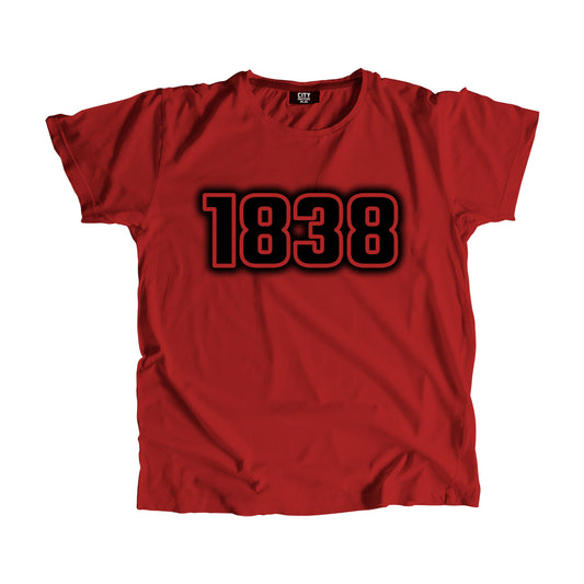 1838 Year Men Unisex T-Shirt (Red)