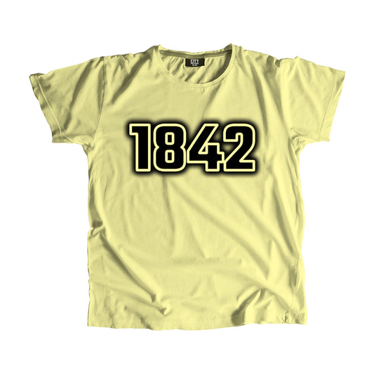 1842 Year Men Unisex T-Shirt (Butter Yellow)
