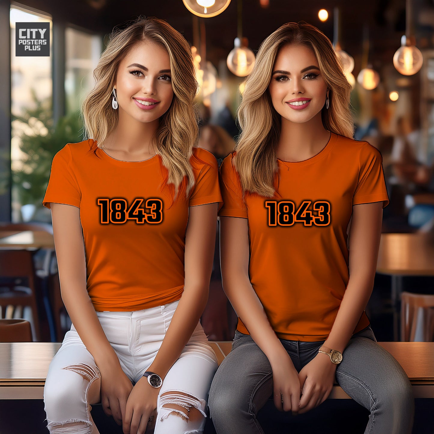 1843 Year Women T-Shirt (Orange)
