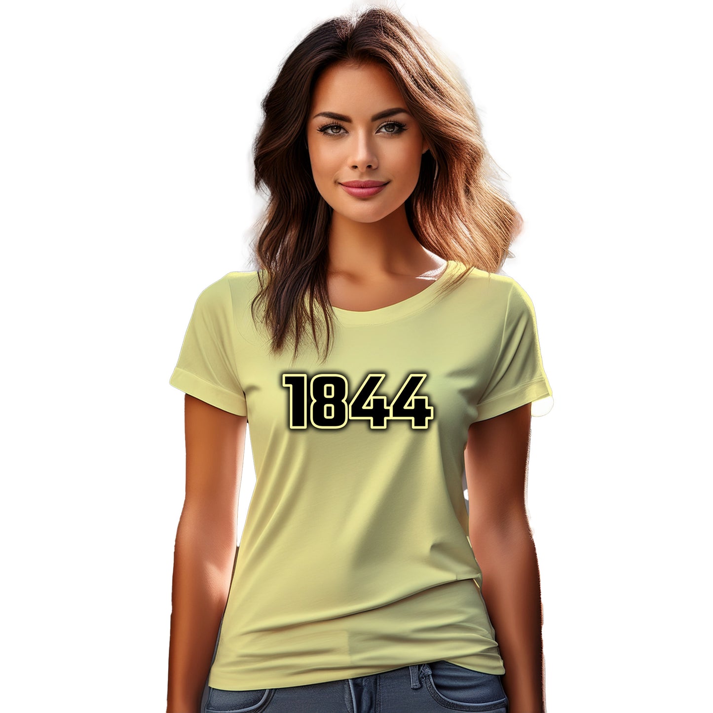 1844 Year Women T-Shirt (Butter Yellow)