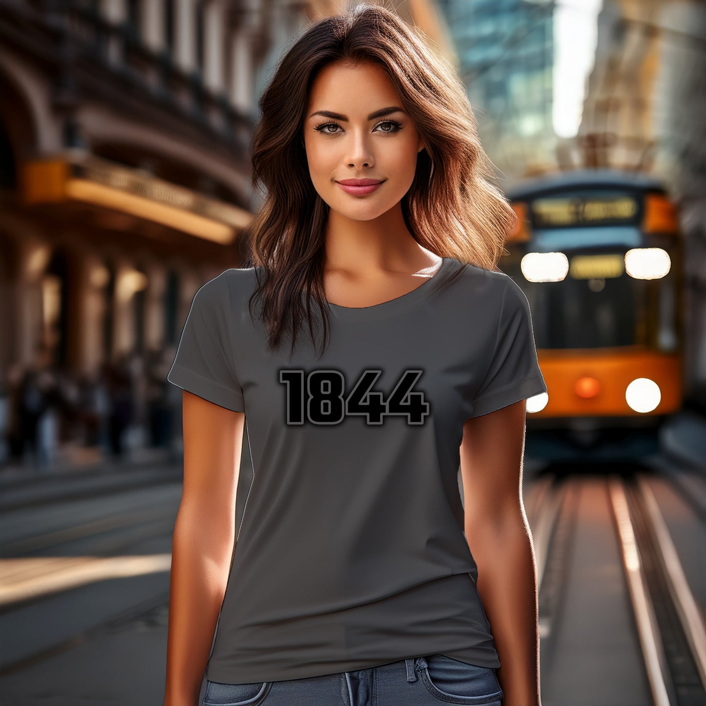1844 Year Women T-Shirt (Charcoal Grey)