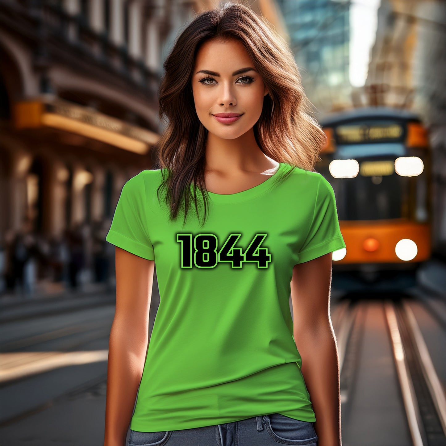 1844 Year Women T-Shirt (Liril Green)