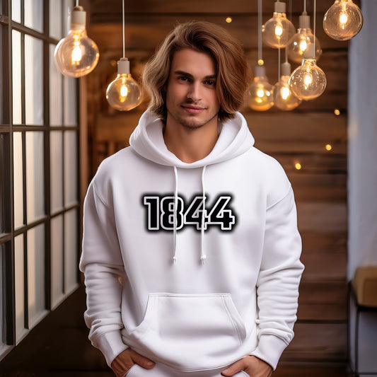 1844 Year Men Unisex Hoodie (White)
